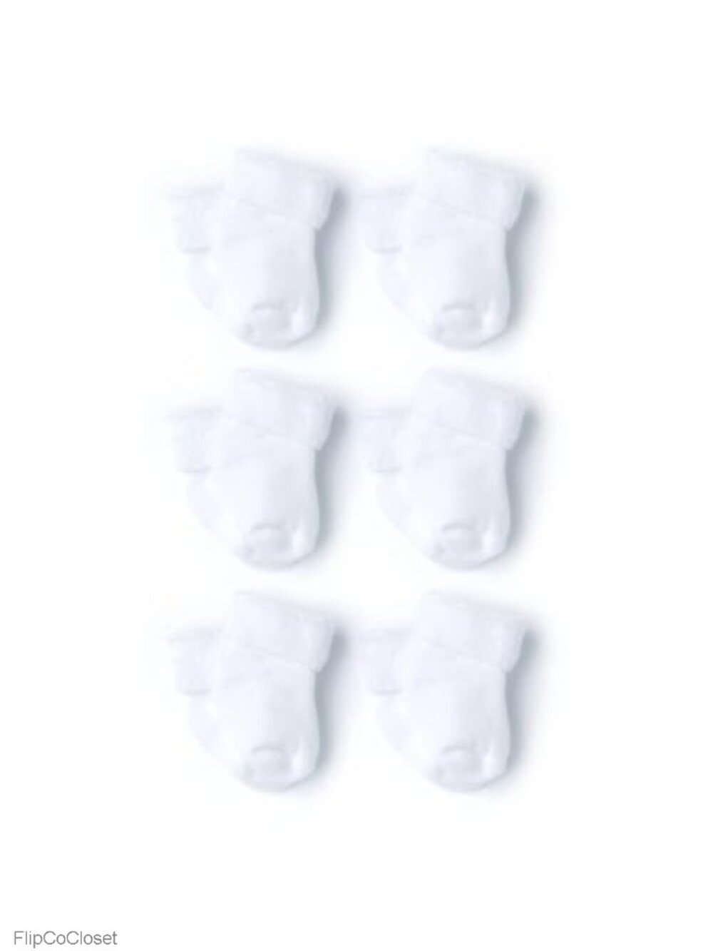 6-Pack Baby Terry Socks Ankle Stay-On Comfort Cotton Blend